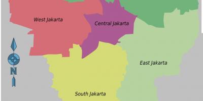Ինդոնեզիայի մայրաքաղաք քարտեզի վրա