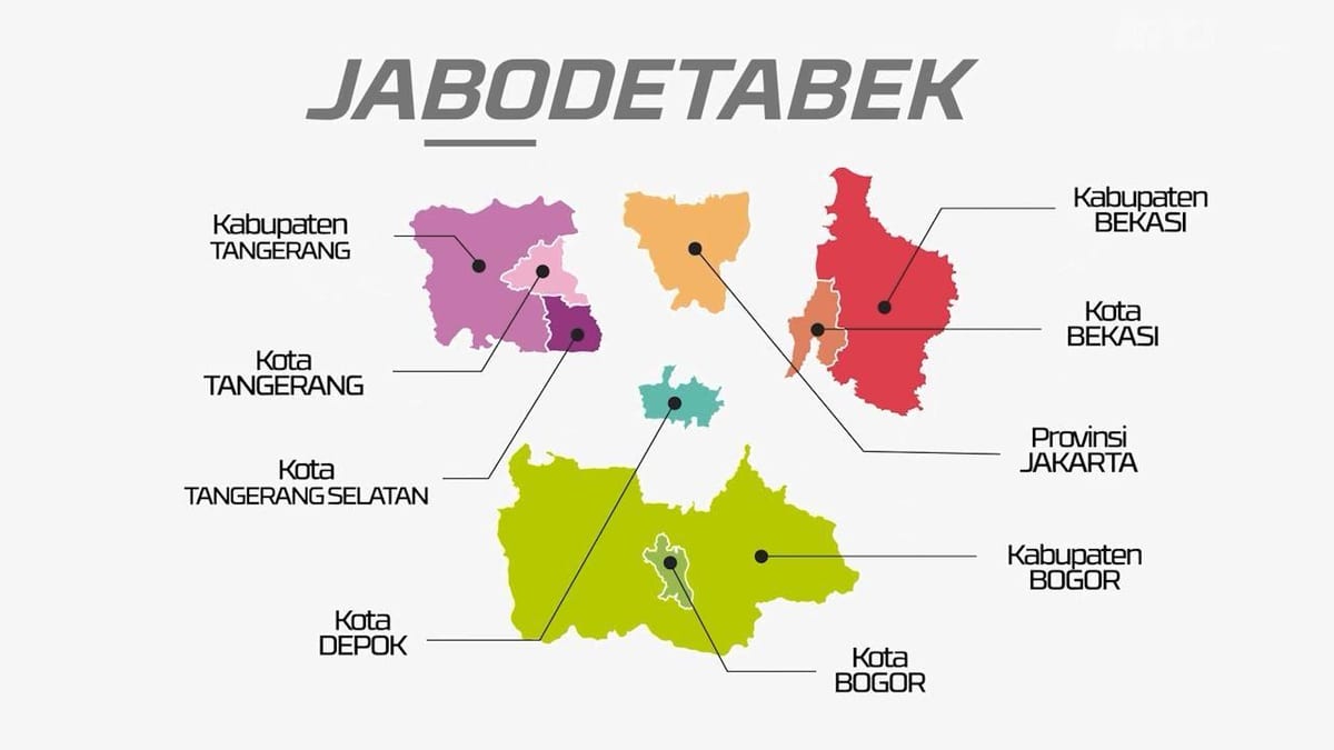 քարտեզ jabodetabek