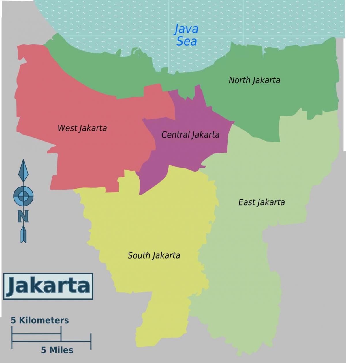 Ինդոնեզիայի մայրաքաղաք քարտեզի վրա